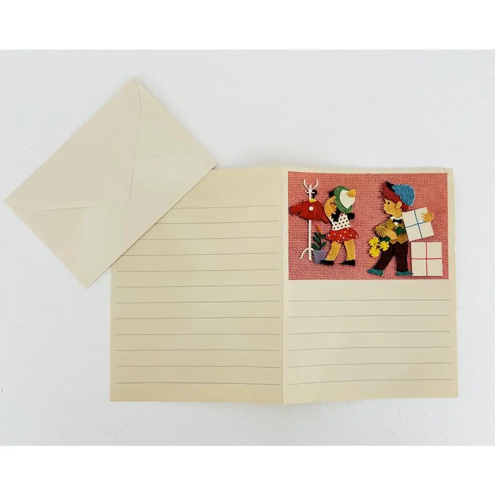 Stenders Forlag Vintage Denmark 1960s Scandinavian Children's Stationery Set